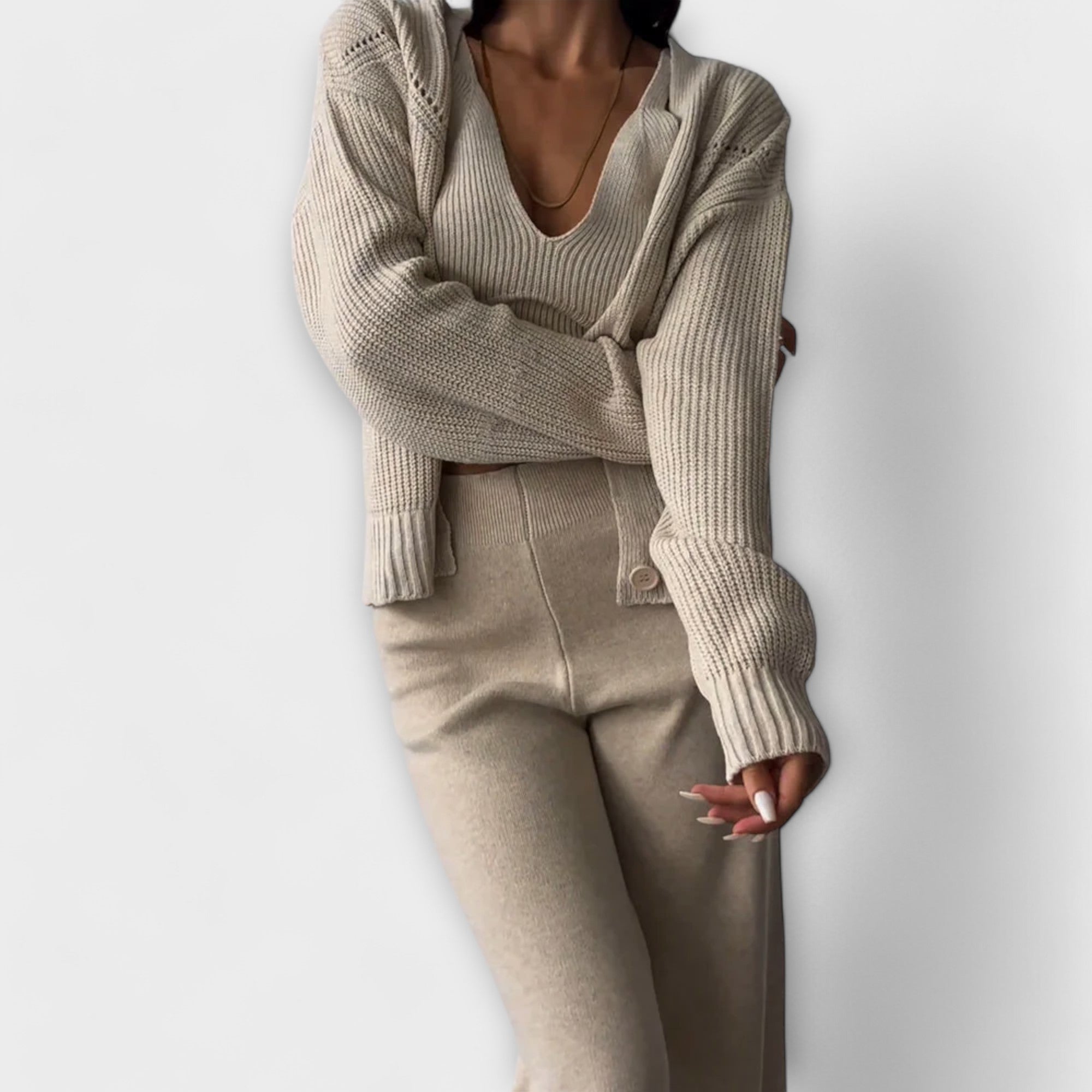 Delia Three-Piece Knit Set