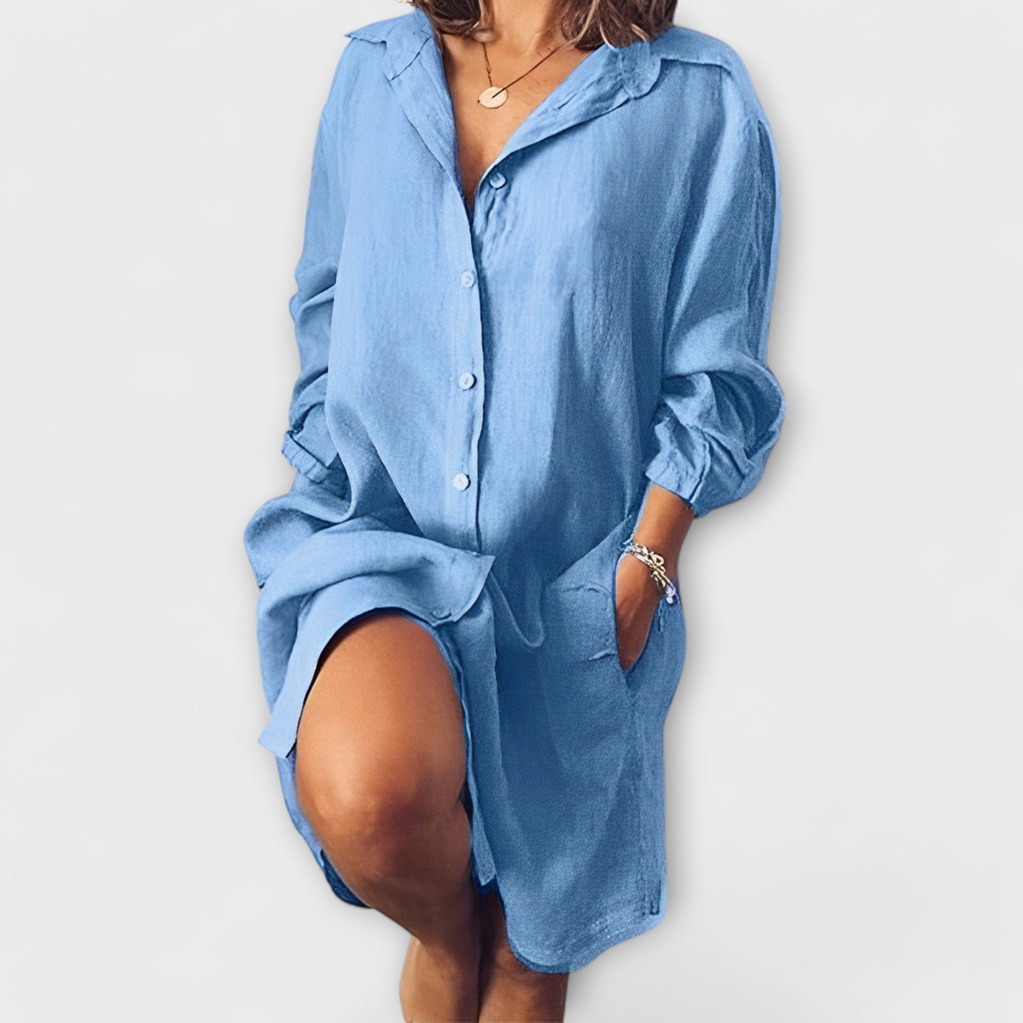 Casual Linen Blouse for Everyday Wear
