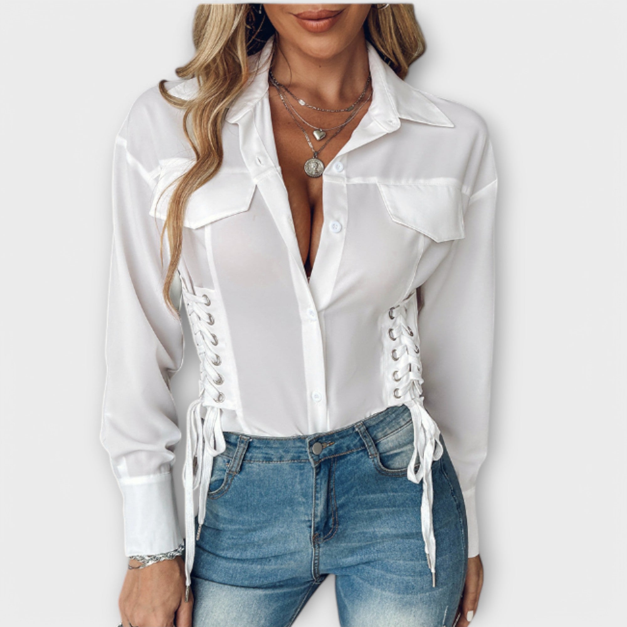 Natalie - Long Sleeve Blouse