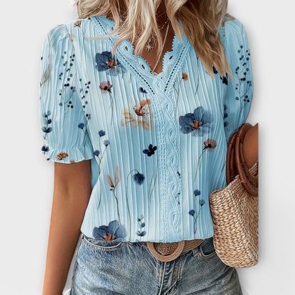 Emily - Fashionable Blouse with V-Neck