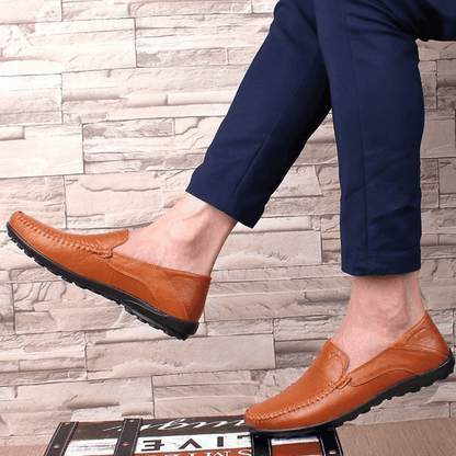 Men's Leather Moccasins Florença Verno