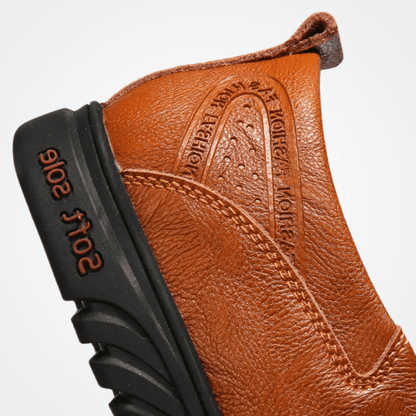 Men's Leather Moccasin Pisa Verno