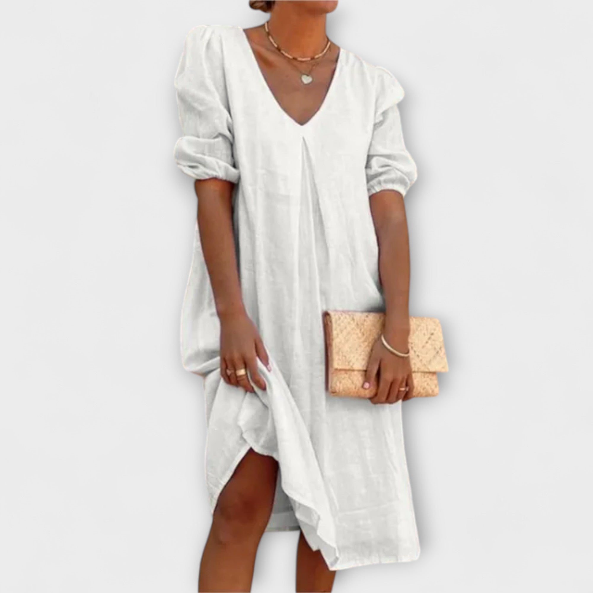 Fanny - Elegant summer dress with lace details