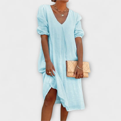 Fanny - Elegant summer dress with lace details