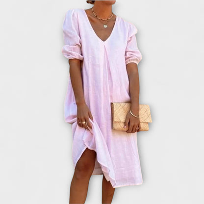 Fanny - Elegant summer dress with lace details