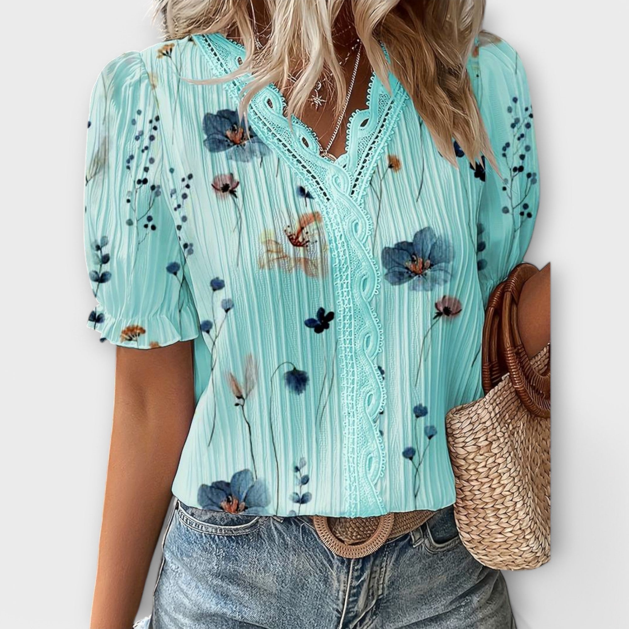 Emily - Fashionable Blouse with V-Neck