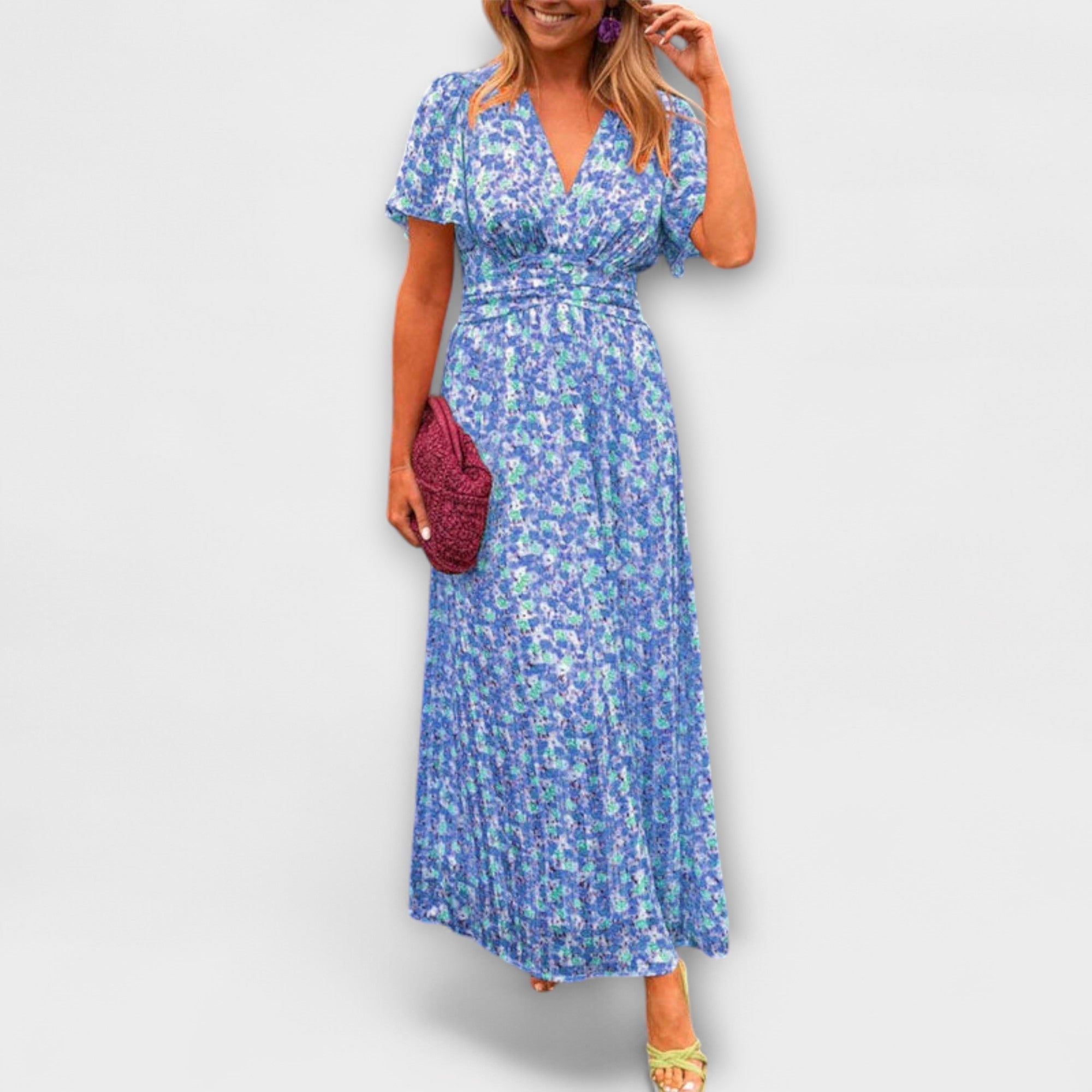 Elsie - Classic V-Neck Dress